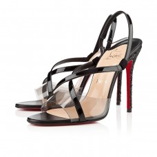 Sandály Christian Louboutin Coup De Bleu 100 mm černé Sandály Christian Louboutin Coup De Bleu 100 mm černé