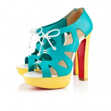 Sandály Christian Louboutin Fossile 140 mm Caraibes/Canari Sandály Christian Louboutin Fossile 140 mm Caraibes/Canari