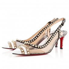 Sandály Christian Louboutin Manovra 80mm Bílé Sandály Christian Louboutin Manovra 80mm Bílé