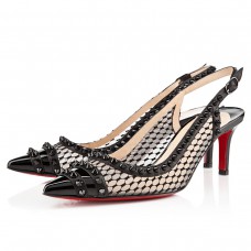 Sandály Christian Louboutin Manovra 80mm černé Sandály Christian Louboutin Manovra 80mm černé