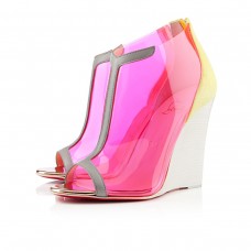 Christian Louboutin Scuba 100mm klínky Canari/Stone Christian Louboutin Scuba 100mm klínky Canari/Stone