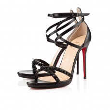 Sandály Christian Louboutin Monocronana 120mm černé Sandály Christian Louboutin Monocronana 120mm černé
