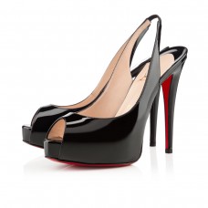 Christian Louboutin Flo 120mm slingbacks černé
