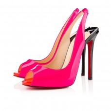 Christian Louboutin Flo 120mm Slingbacks Rose Matador