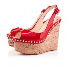 Christian Louboutin Monico 140mm klínky růžové Matador