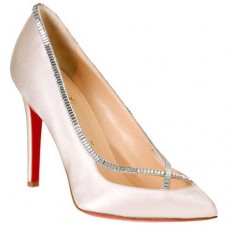 Christian Louboutin Super Vic 120mm Lodičky Bílé Christian Louboutin Super Vic 120mm Lodičky Bílé