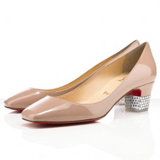 Christian Louboutin Gloria 40mm Lodičky Nude