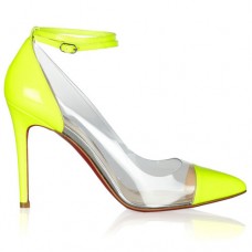 Christian Louboutin Bis Un Bout 100mm Lodičky Žluté Christian Louboutin Bis Un Bout 100mm Lodičky Žluté