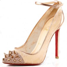 Christian Louboutin Picks And Co 120mm Lodičky Zlaté