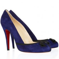 Christian Louboutin Lavalliere 100mm Lodičky Modré Christian Louboutin Lavalliere 100mm Lodičky Modré