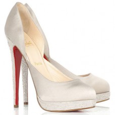 Christian Louboutin Eugenie 120mm Lodičky Bílé
