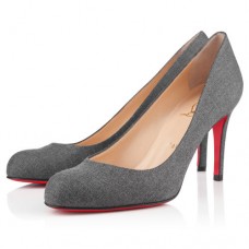 Christian Louboutin Simple 100mm Lodičky Šedé