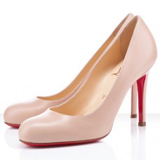 Christian Louboutin Simple 100mm Lodičky Nude Christian Louboutin Simple 100mm Lodičky Nude