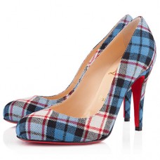 Christian Louboutin Ron Ron 100mm Lodičky Modré