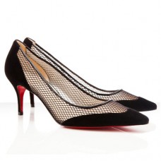 Christian Louboutin Mireille Mesh 80mm Lodičky Černé Christian Louboutin Mireille Mesh 80mm Lodičky Černé
