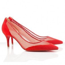 Christian Louboutin Mireille Mesh 80mm Lodičky Červené
