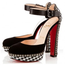 Christian Louboutin Luxura 140mm Lodičky Černé Christian Louboutin Luxura 140mm Lodičky Černé