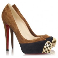 Christian Louboutin Maggie 140mm Lodičky Hnědé