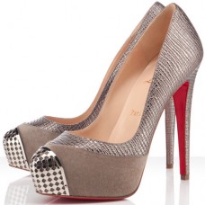 Christian Louboutin Maggie 140mm Lodičky Elefante Pewter
