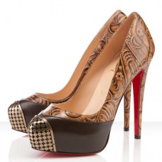 Christian Louboutin Maggie 140mm Lodičky Hnědé