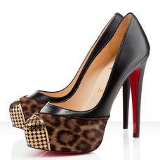 Christian Louboutin Maggie 140mm Lodičky s Leopardím vzorem