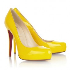 Christian Louboutin Rolando 120mm Lodičky Žluté