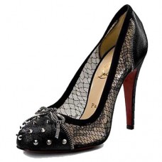 Christian Louboutin Candy Lace 120mm Lodičky Černé Christian Louboutin Candy Lace 120mm Lodičky Černé