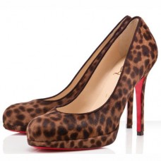 Christian Louboutin Nové Jednoduché 120mm Lodičky Leopard Christian Louboutin Nové Jednoduché 120mm Lodičky Leopard