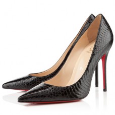 Christian Louboutin Decollete 554 100mm Lodičky Černé Christian Louboutin Decollete 554 100mm Lodičky Černé