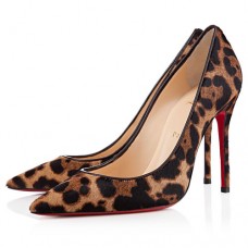 Christian Louboutin Decollete 554 100mm Lodičky s Leopardím vzorem