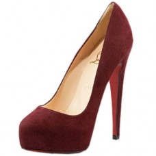 Christian Louboutin Miss Clichy 140mm Lodičky Vínové Christian Louboutin Miss Clichy 140mm Lodičky Vínové