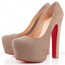 Christian Louboutin Daffy 160mm Lodičky Taupe