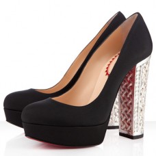 Christian Louboutin Bois Dore 140mm Lodičky Černé/Stříbrné Christian Louboutin Bois Dore 140mm Lodičky Černé/Stříbrné