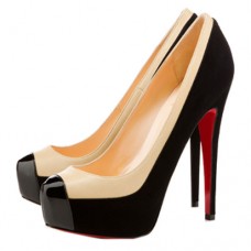 Christian Louboutin Mago dvoubarevné 160mm lodičky černé Christian Louboutin Mago dvoubarevné 160mm lodičky černé