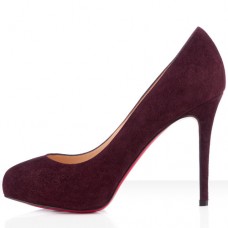 Christian Louboutin New Declic 120mm Lodičky Švestkové