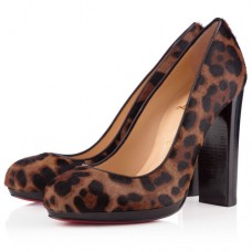 Christian Louboutin Grapi 120mm Lodičky s Leopardím vzorem