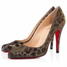 Christian Louboutin Decollete 868 100mm Lodičky s Leopardím vzorem