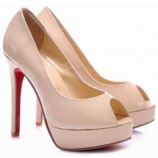 Christian Louboutin Altadama 140mm Peep Toe lodičky růžové Christian Louboutin Altadama 140mm Peep Toe lodičky růžové