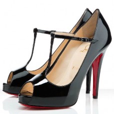 Christian Louboutin Burlina 120mm Peep Toe Lodičky Černé