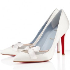 Christian Louboutin Love Me 100mm Speciální příležitosti Světle bílá Christian Louboutin Love Me 100mm Speciální příležitosti Světle bílá