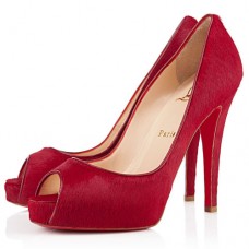 Christian Louboutin Very Prive 100mm Peep Toe Lodičky Flamme Christian Louboutin Very Prive 100mm Peep Toe Lodičky Flamme