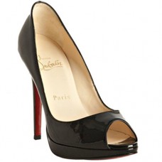 Christian Louboutin Yolanda 120mm Peep Toe Lodičky Černé Christian Louboutin Yolanda 120mm Peep Toe Lodičky Černé