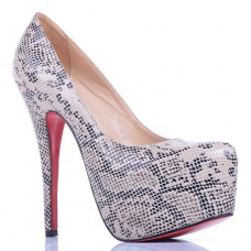 Christian Louboutin Daffodile Lace 160mm Platformové Boty Šedé