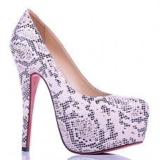 Christian Louboutin Daffodile Lace 160mm Platformové Boty Bílé