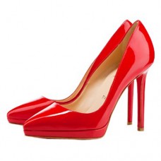 Christian Louboutin Pigalle Plato 120mm Lodičky Červené