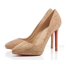 Christian Louboutin Pigalle Plato 120mm Lodičky Přírodní