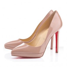 Christian Louboutin Pigalle Plato 120mm Lodičky Nude Christian Louboutin Pigalle Plato 120mm Lodičky Nude