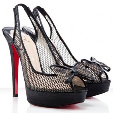 Christian Louboutin Exclu 140mm Slingbacks Černé