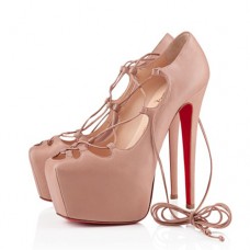 Christian Louboutin Ghildarc 160mm Platformové boty Nude