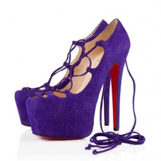 Christian Louboutin Ghildarc 160mm Platformové Boty Fialové